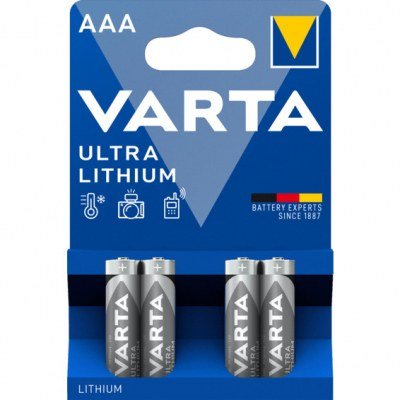 Pila Litio LR3 AAA VARTA 1.5V BLx2 (Blister 4 pilas) 6103301404