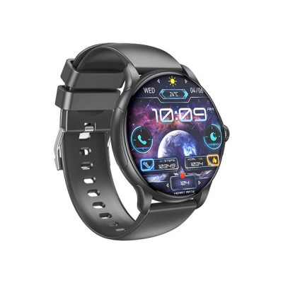 Smartwatch XO J11 - Pantalla redonda HD 2.06 | Always On Display | Asistente de voz | Llamadas Bluetooth | IP68 | Color negro
