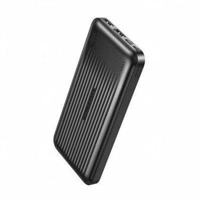 XO Power Boost 10000 - Capacidad 10000Mah - Pantalla LCD - Salida USB x 2, 5V/2A - Entrada Micro USB y Tipo C - Facil Transporte - Carga Rapida - Color Negro