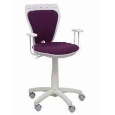 Piqueras y Crespo Silla juvenil Ministyle blanca bali morado