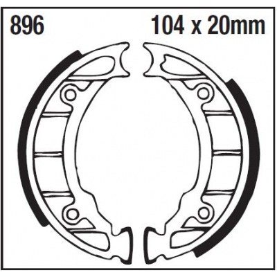 Zapatas de freno estándar EBC 896