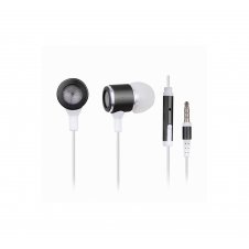 Gembird MHS-EP-001 auricular y casco Auriculares Alámbrico Dentro de o?do Llamadas/Música Negro, Blanco