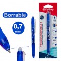 Boligrafo Borrable 0,7 mm Azul, Negro o Rojo