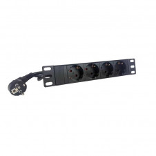 2LAN Regleta 19\1 4 Schukos sin Interruptor