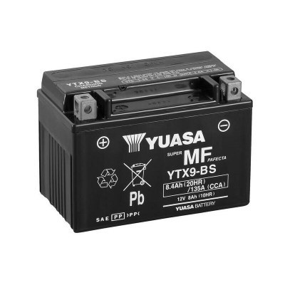 Yuasa battery YTX9-BS Combipack (con electrolito) YTX9-BS