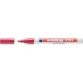 Edding 751 Rotulador Permanente - Punta Redonda - Trazo entre 1 y 2 mm. - Tinta Opaca - Secado Rapido - Color Rojo