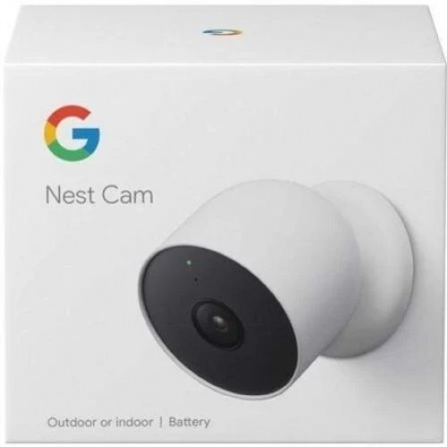 Cámara de Videovigilancia Google Nest Cam Exterior-Interior con Batería/ 130º/ Visión Nocturna/ Control desde APP