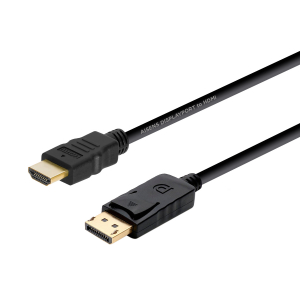 Aisens - Cable Conversor Displayport A Hdmi, Dp/M-Hdmi/M, Negro, 2M