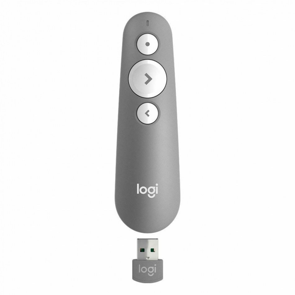 LOGITECH R500S PARA PRESENTACIONES/ BLUETOOTH/ GRIS MEDIO