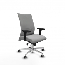 Piqueras y Crespo Albacete confidente sincro bali gris claro brazos 2D base aluminio ruedas 65mm engomadas