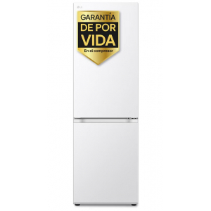 Frigorífico combi LG GBV3100ASW, 186 x 59.5 x 67.5 cm, No Frost, clase A, 110 kWh año, 33dB, Door Cooling+, Linear Cooling, zona 0ºC, 344 litros, display interior, Multi AirFlow, blanco