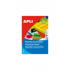 APLI 02880 etiqueta autoadhesiva Rectángulo Permanente Rojo 20 pieza(s)