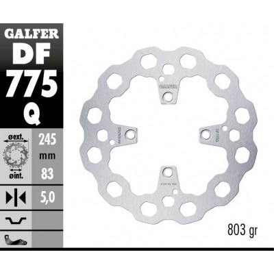 Disco de freno Cubiq GALFER DF775Q