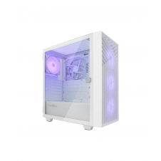 CoolBox GAMING CAJA ATX GA300 GRIDLINE ARGB WHITE USB-C 3.2 GEN1 SIN FTE + 5 VENTILADORES