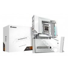 GIGABYTE X870 AORUS STEALTH ICE Placa Base – Compatible con procesadores AMD Ryzen 9000, VRM digital de 16+2+2 fases, hasta 8200 MHz DDR5 (OC), 2 x