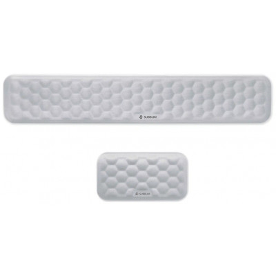 PACK REPOSAMUÑECAS SUBBLIM ERGO AIRPADDING RATON TECLADO PLATEADO