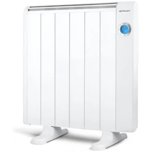 Emisor térmico seco Orbegozo RRE 1010 A, 1.000 W, 6 elementos, 3 modos, display LCD, blanco