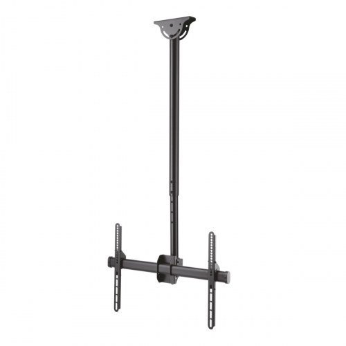 Aisens - Soporte De Techo Pro Giratorio, Inclinable, Extensible y Nivelable 50KG DE 37-70, NEGRO