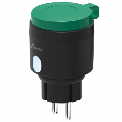 Enchufe inteligente WiFi Nivian - Exterior IP44 | Control App | Programable | Compatible Alexa/Google
