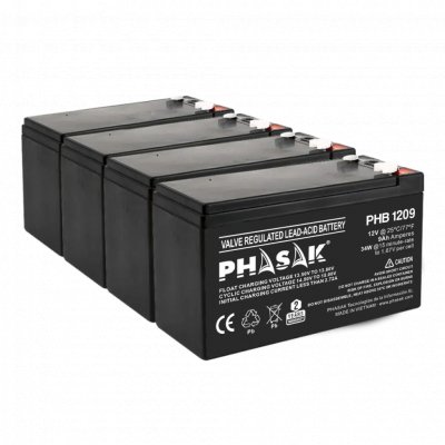 Phasak Bateria 12V / 9Ah - Bateria sellada plomo-acido estandar