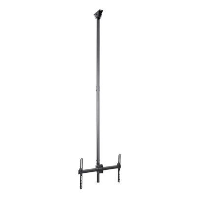 Soporte de Techo para TV - Soporte Universal de Cielo Raso para TV con Mástil Telescópico Largo Ajustable - Soporte VESA para Pantallas de 32 a 75 - Giro e Inclinación