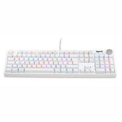 Teclado gaming mecánico iggual PEARL RGB blanco