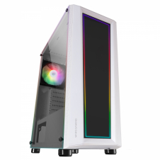 Mars Gaming MC-ART Blanco Caja PC Gaming ATX Doble Cristal Templado Dibujable ARGB 12 Modos Ventilador 12cm