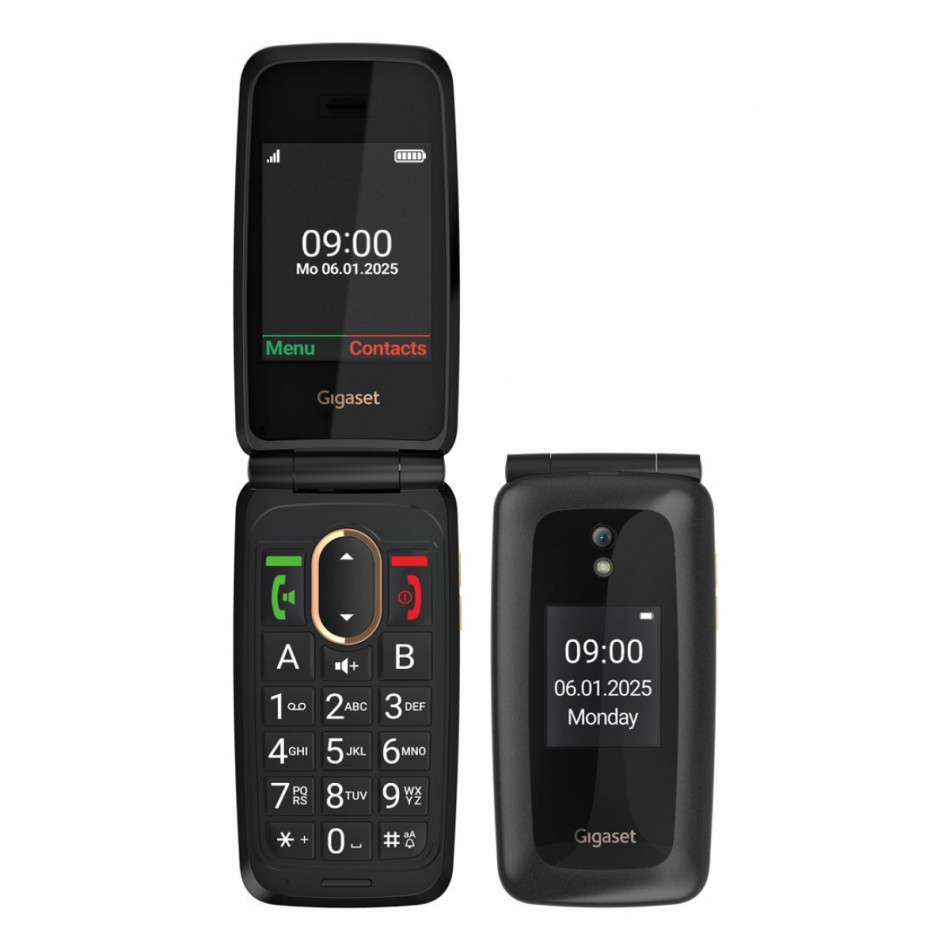 GL795 7,11 cm (2.8) 142 g Negro Teléfono para personas mayores