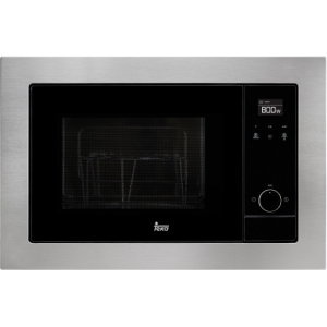 Microondas integrable Teka MS 620 BIS 20 litros 700W grill 1000W 5 niveles control electrónico táctil temporizador ref: 40584010 marco controles negro acero inox