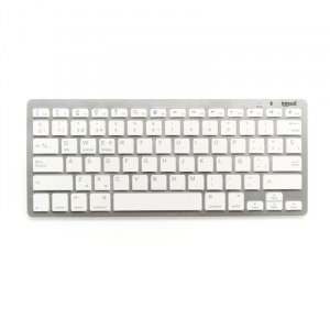 Teclado Iggual TKL-BT, Bluetooth, Slim, plata