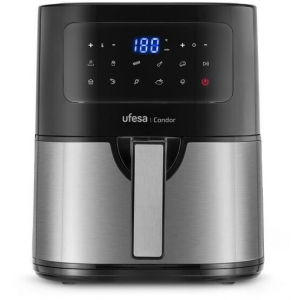 Freidora de aire Ufesa CONDOR, 4.5 litros, digital, inox y negro