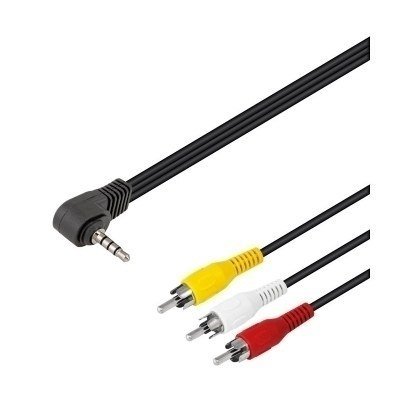 Cable JACK 3,5 de 4 Contactos a 3 RCA Macho 1,5m