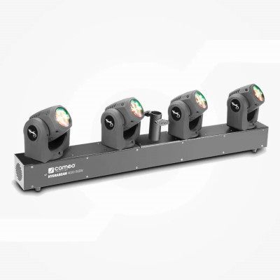 Lighting System with 4 Ultra-fast 32 W RGBW Quad LED Moving Heads