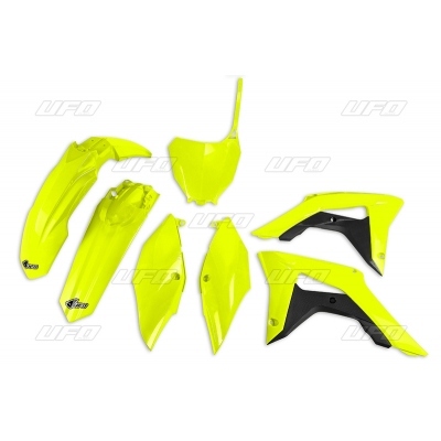 Kit plástica completo UFO Honda amarillo fluor HOKIT119-DFLU HOKIT119@DFLU