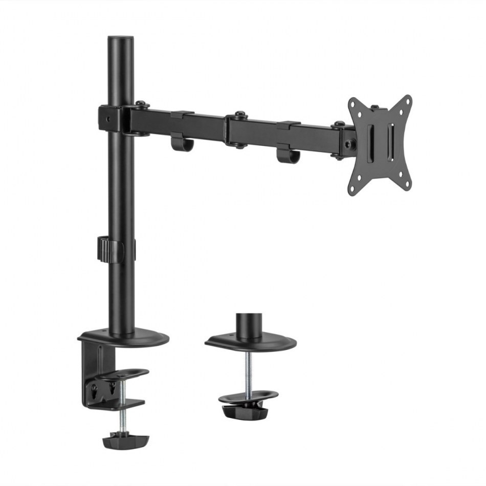 Aisens - Soporte De Mesa Eco Giratorio E Inclinable Para Monitor/Tv 9Kg (3 Pivotes, 1 Brazo) De 17-32, Negro