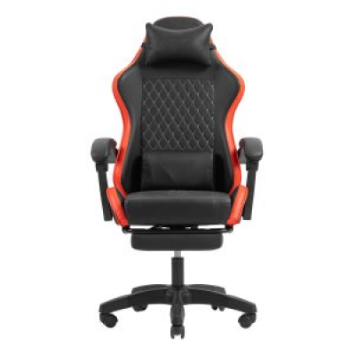 SILLA GAMER MARS GAMING MGCXBBL NEGRA Y ROJA RECLINABLE REPOSABRAZOS AJUSTABLE REPOSAPIES COJINES