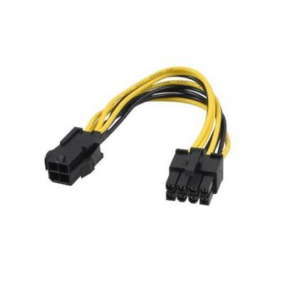 Cable de Alimentación Microprocesador Nanocable 10.19.1401/ Molex -4+4 PIN Macho - Molex 4 PIN Hembra/ 15cm