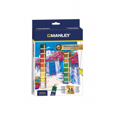 Manley Set Pinturas Acrílicas 24 Piezas