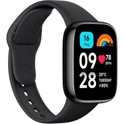 Xiaomi Redmi Watch 3 Active Reloj Smartwatch Pantalla 1.83 - Bluetooth 5.3 - Autonomia hasta 12 Dias - Resistencia al Agua 5 ATM - Color Negro