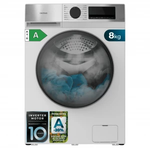 Lavadora Cecotec Bolero DressCode 8450 Inverter, 8 kg, 1400 rpm, clase A-20%, blanco