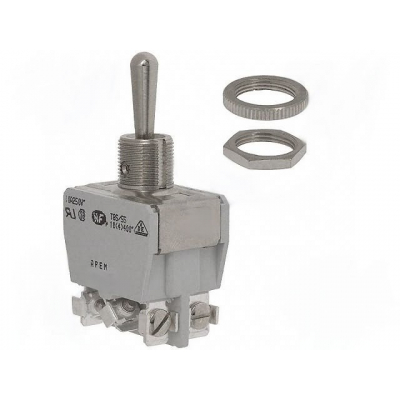 Pulsador Palanca (ON)-OFF-(ON) Bipolar 10A/250Vac