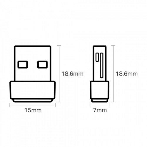 Tp Link Archer T2U Nano Adaptador inalambrico Nano USB de doble banda AC600