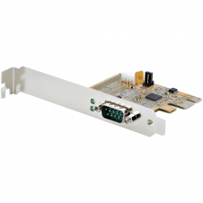StarTech.com Tarjeta PCI Express Serie de 1 Puerto, Tarjeta de Interfaz PCIe a Serie RS232 (DB9), Tarjeta Serial, UART 16C1050, Perfil Bajo y Completo