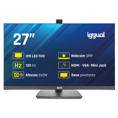 Monitor 27 IPS FHD 120Hz VGA HDMI webcam