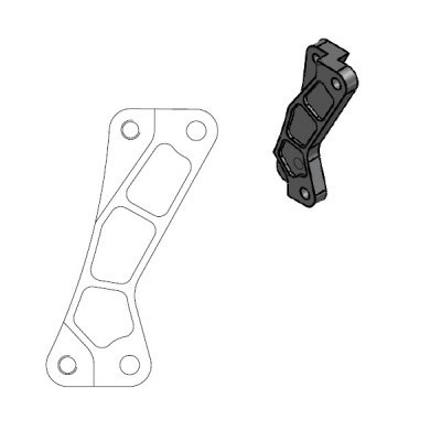 Soporte adaptador para disco de freno Supermoto Street MOTO-MASTER 211076