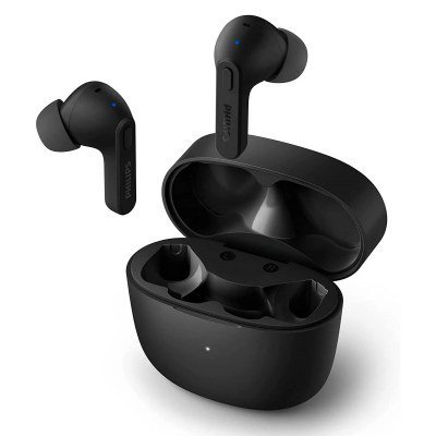 Auriculares Bluetooth True Wireless PHILIPS Tat2206Bk (In Ear - Microfone - Preto)
