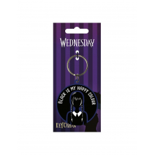Llavero pyramid wednesday addams black is my happy color
