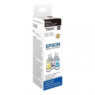 Epson T6641 Negro Botella de Tinta Original - C13T664140