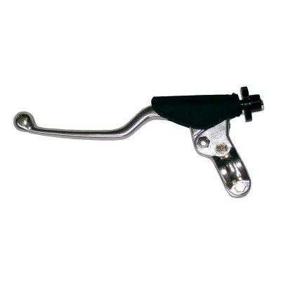 BIHR Long Clutch Lever + Perch Polished/Black Universal L10-003 LONG