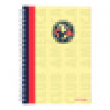 Cuaderno profesional Dietrix First Class dura doble arillo 80 hojas raya Club América modelo Club America amarillo